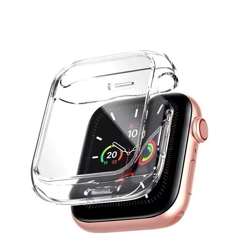 เคสนาฬิกาข้อมือ TPU แบบใส ป้องกัน รอบด้าน สําหรับ Apple watch case Ultra 2 49 มม. series 9 45 มม. 41 มม. 44 มม. 40 มม. 42 มม. 38 มม. 6 se 5 4 3 7 8