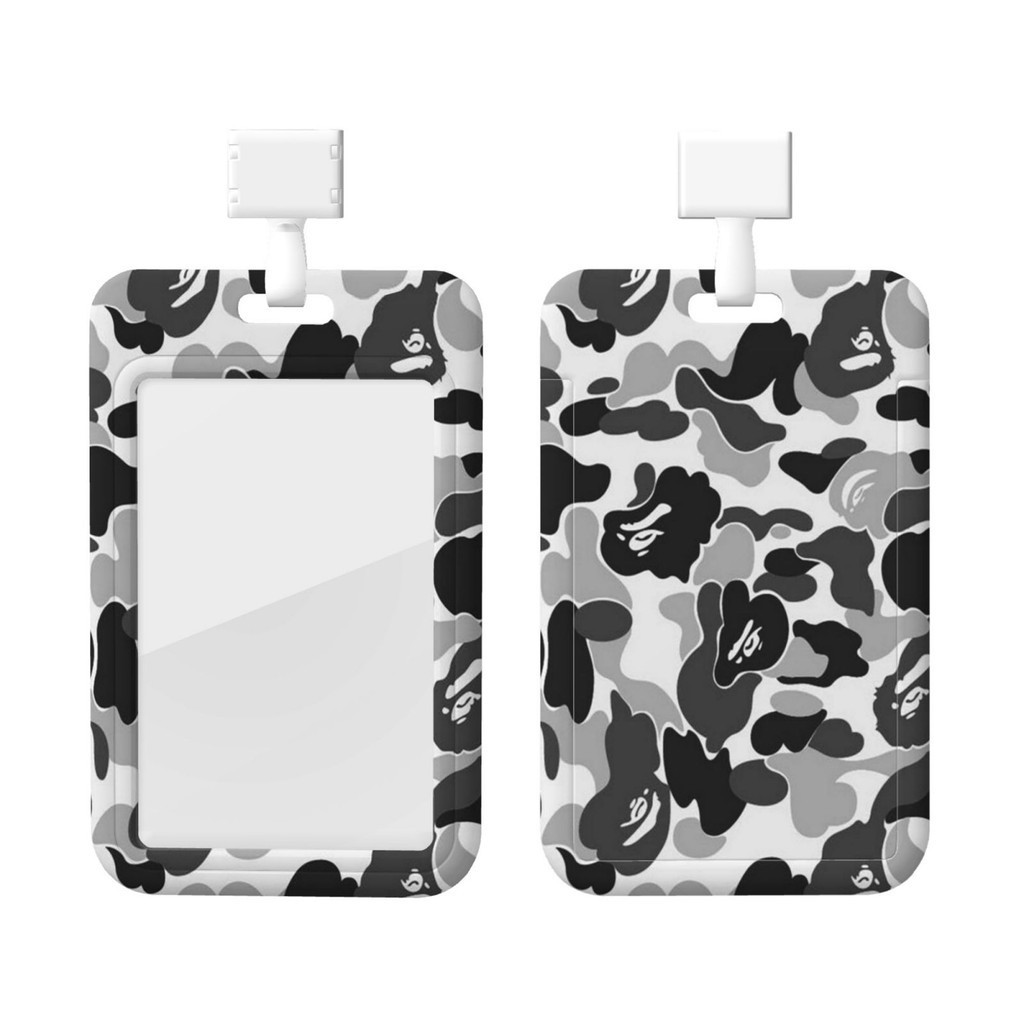 Bape พวงกุญแจ ลายการ์ตูน พร้อมสายคล้อง สําหรับห้อยบัตรประจําตัวเด็ก ยิม ยิม