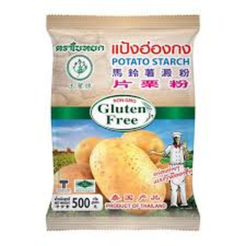 Potato Starch แป้งมันฮ่องกง ตราใบหยก Bai Yok Potato Starch 500 g. (01-5613)