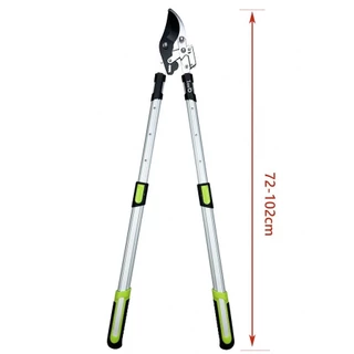 GlobalHouse Tree’O กรรไกรตัดกิ่งไม้ใหญ่ ปรับขนาดได้ รุ่นGP2037 ด้ามจับขนาด68-102ซม. สีเขียวดำ สินค้าของแท้คุณภาพดี