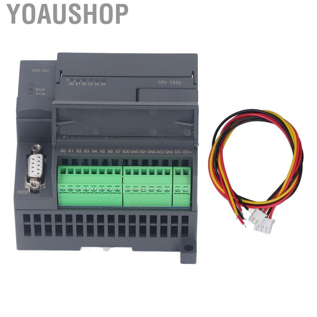 Yoaushop PLC Controller  DC24V 8 Input 6 Output Industrial Control Board 5A for Production