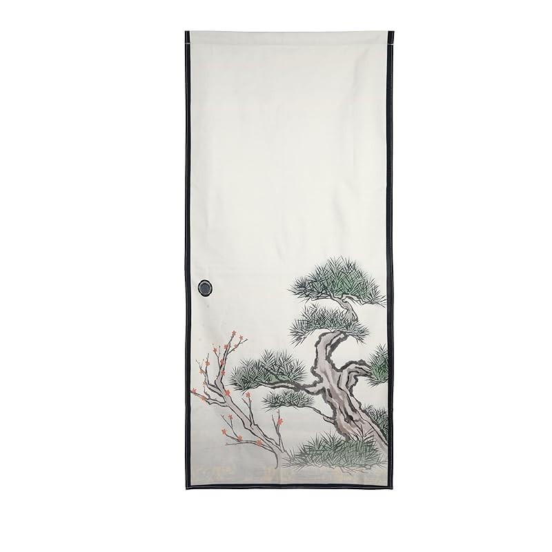 【ส่งตรงจากญี่ปุ่น】noren ผ้าม่านประตูบานเลื่อน ยาว 180 ซม. สไตล์ญี่ปุ่น โมเดิร์น สแกนดิเนเวีย ก้านปรับความตึง ไม่ซ้ําใคร สําหรับตกแต่ง ผ้าม่านกั้นห้อง

