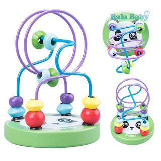 ของเล่นไม้ ของเล่นขดลวดไม้ ของเล่นเสริมทักษะและการเรียนรู้ ขนาด12*6 TOY06