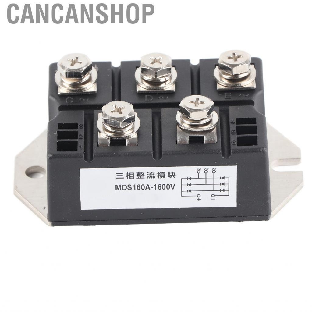Cancanshop Diode Rectifier Module 1600V 160A 3 Phase Bridge Copper Plate Cooling Easy Connection for PWM Inverter Current Input