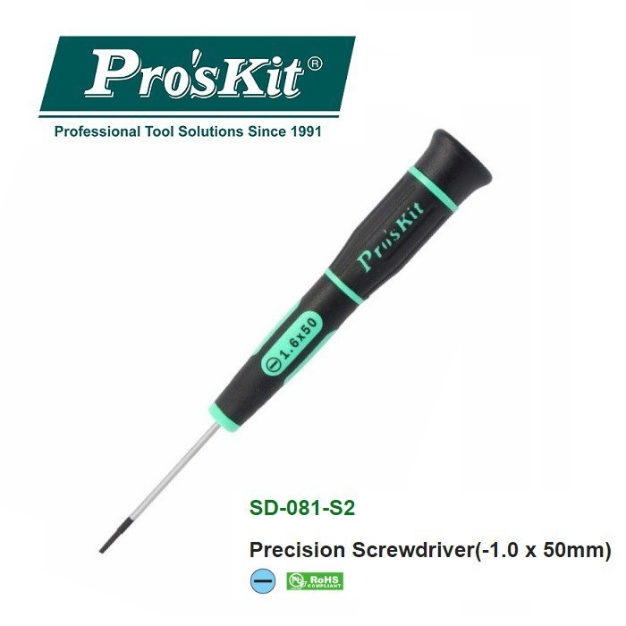 ProsKit SD-081-S2 ไขควงแม่นยํา(-1.6 x 50 มม.)