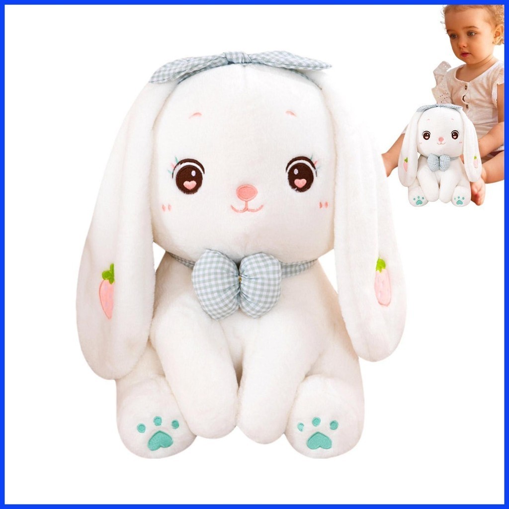 ตุ๊กตากระต่ายยัดไส้ ของเล่นน่ารัก กระต่ายสีขาว ตุ๊กตาตุ๊กตา หมอนนุ่ม กระต่าย โซฟา เครื่องประดับตุ๊กตา สําหรับเด็ก ผู้ใหญ่ fadzath