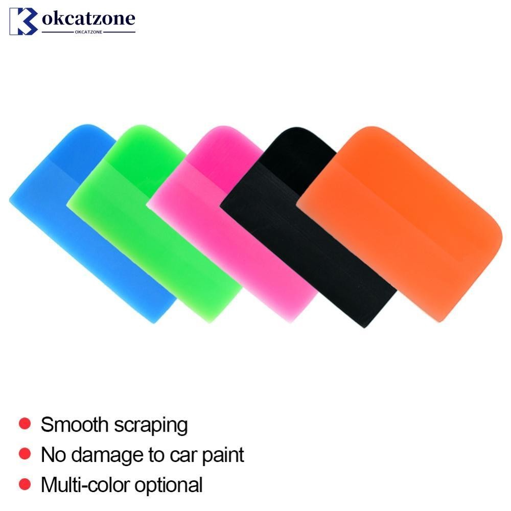 Okcatzone ที่ปาดฟิล์มไวนิล TPU ยางนิ่ม สําหรับทําความสะอาดหน้าต่างรถยนต์ S3Y5