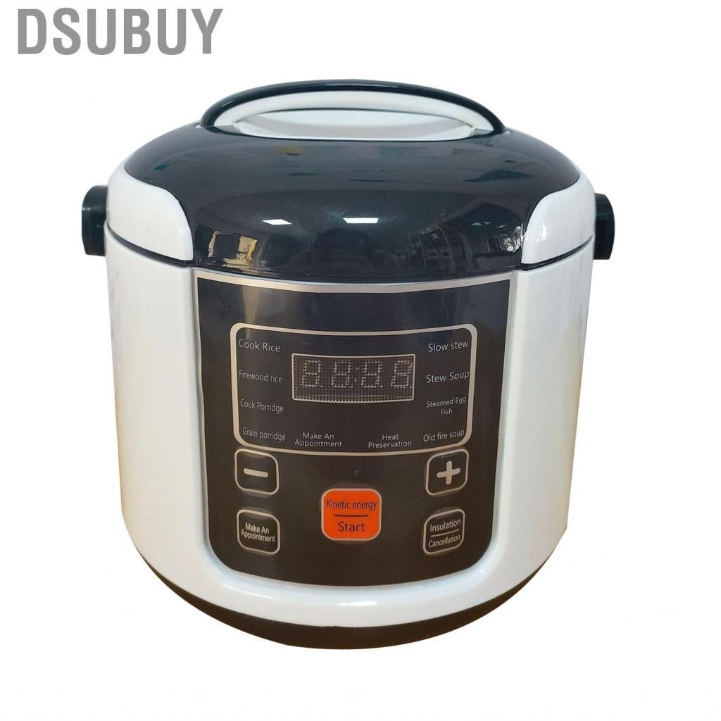 Dsubuy Portable Rice Cooker  Hand Wash Metal Mini Keep Warm Function for Cars