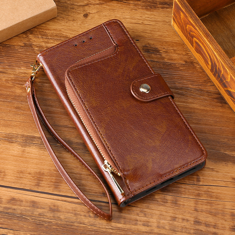 เคสหนัง PU ฝาพับ พร้อมช่องใส่บัตร และสายคล้อง สําหรับ Samsung Galaxy A55 A35 A25 5G