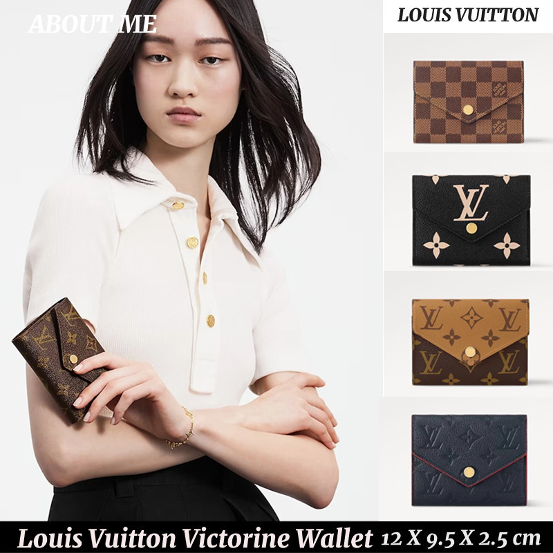 Louis Vuitton Victorine Wallet กระเป๋าสตางค์สุภาพสตรี Classic Card Holder M62472