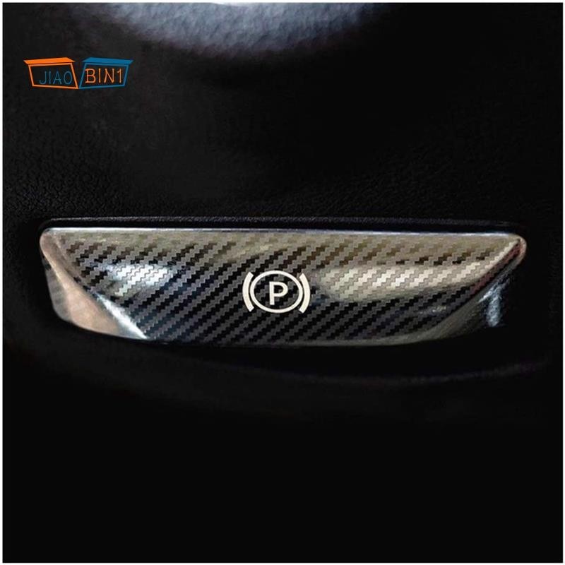 [jiaobin1] สติกเกอร์ปุ่มกดเบรกเท้ารถยนต์ P สําหรับ Mercedes Benz E Class W212 C Class W204 GLK Carbon Look
