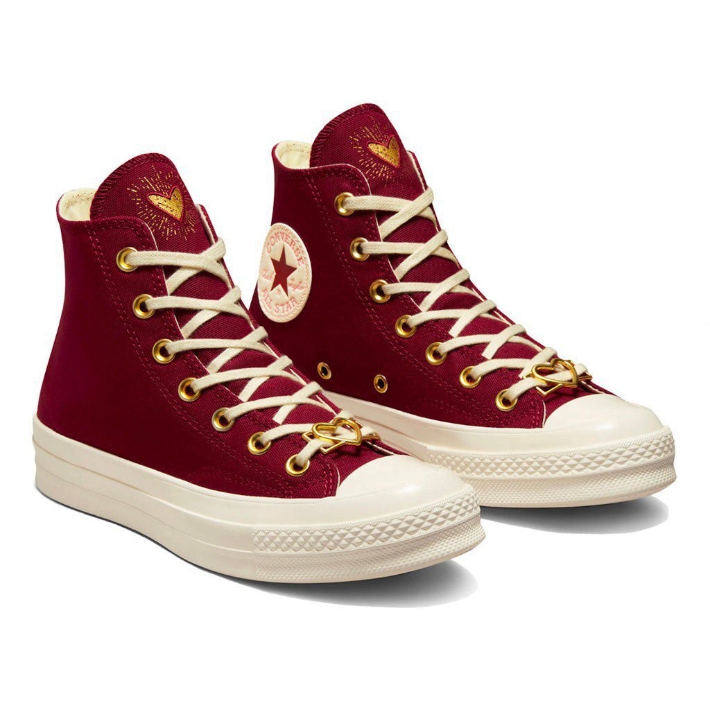 Converse Chuck Taylor All Star 70 hi VALENTINE'S Day hearts shoes (เต็มกล่อง) 2023