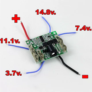 บอร์ดแบตป้องกันแบตเตอรี่ลิเธียมลิเธียม 3MOS BMS 5S 21V อะไหล่