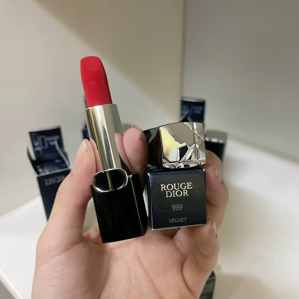 9999 Magenta - Dior Addict Lipstick 999 Dior Velvet Color - เต ็ มกล ่ อง