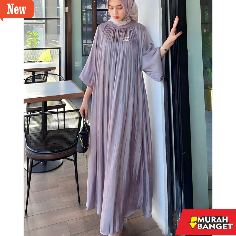 Party GAMIS- ARZIZAH DRESS SHIMMER SILK สําหรับ TEENAGE ปาร์ตี้ที่มักจะจัมโบ้ขนาด SIMER MATERIAL PLA