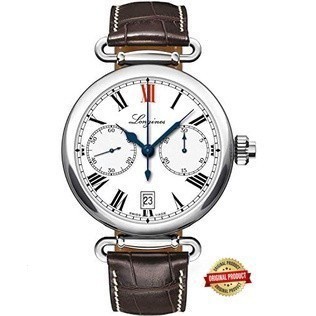 Longines Heritage นาฬิกาข้อมือ สายหนัง สีขาว สีน้ําตาล สําหรับผู้ชาย27764213