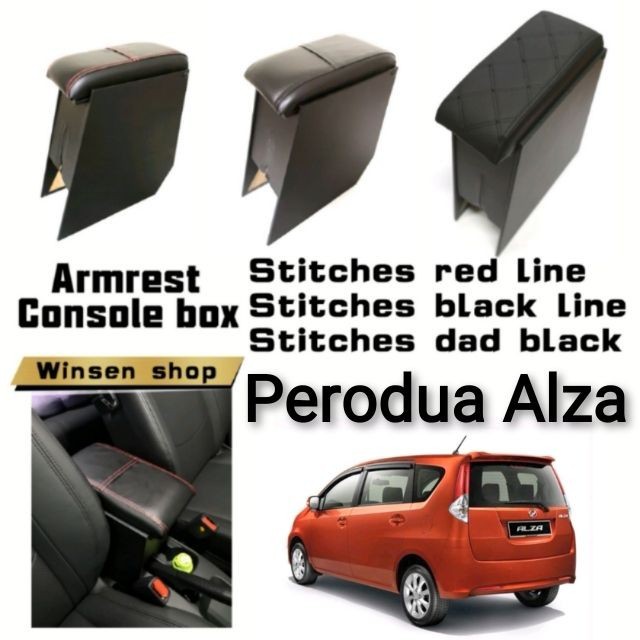กล่องคอนโซลที่เท้าแขน Perodua alza MR DIY