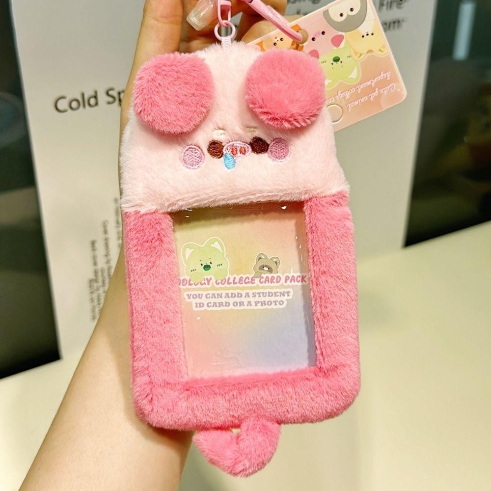 Fashionhubz ที่ใส่โฟโต้การ์ด การ์ตูนสัตว์ ไอดอล มายเมโลดี้ เกาหลี ตุ๊กตาโฟโต้การ์ด ที่ใส่บัตรรถบัส น่ารัก HANGYODON สไตล์เกาหลี สําหรับผู้หญิง