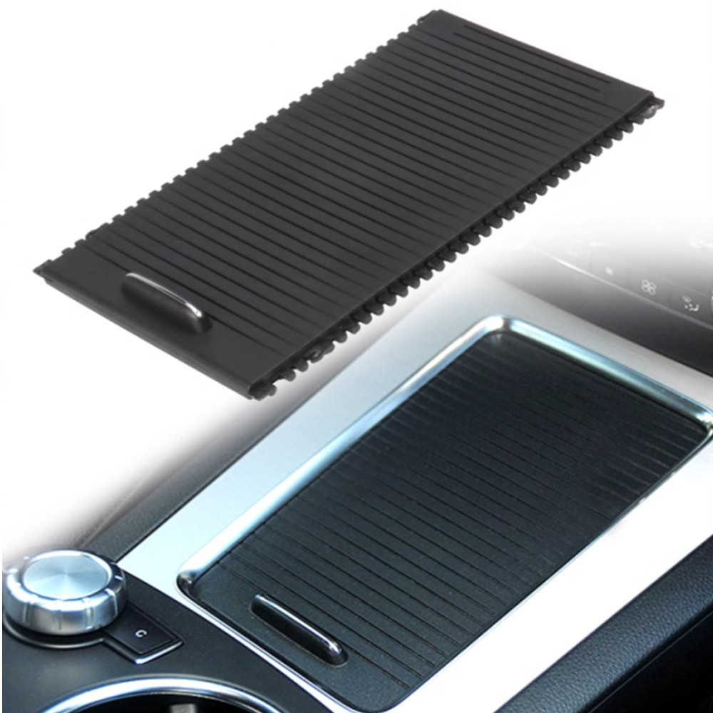 สีดํารถCentre คอนโซล Roller Blind Cover Fit สําหรับ Mercedes CE Class W204 S204 W212 S212 Roller Bli