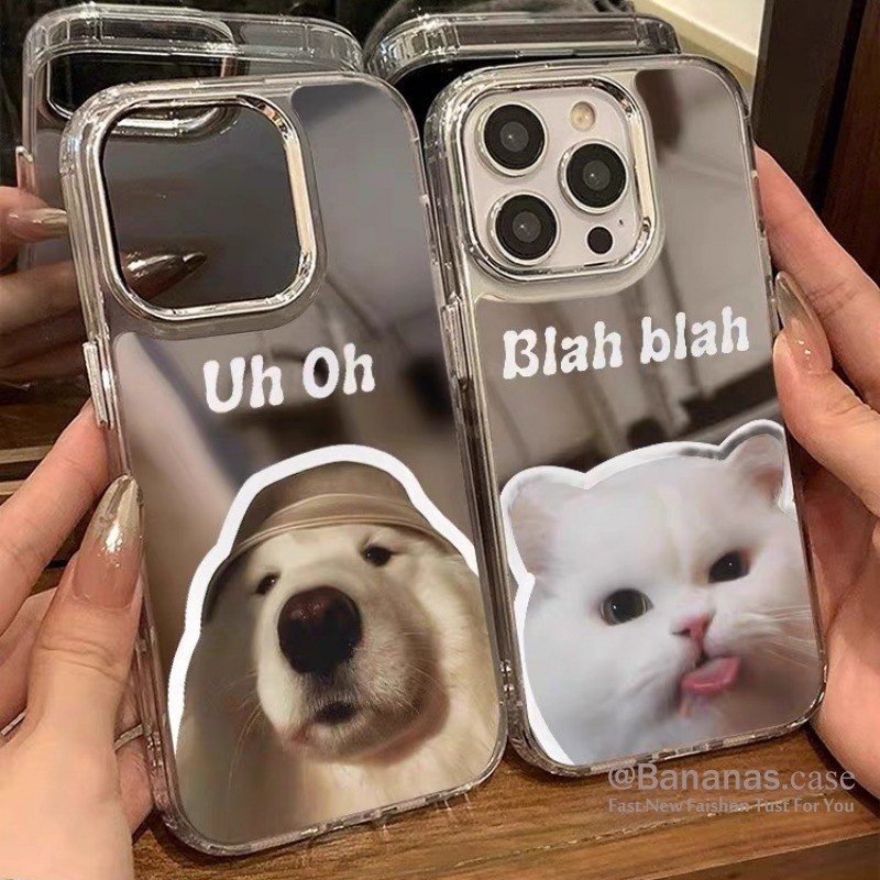 Iphone 15 14 13 12 11 Pro Max X Xr Xs Max 7 8 Plus เคสโทรศัพท์ การ์ตูน คู่ แมว สุนัข เคสโทรศัพท์ นุ่ม