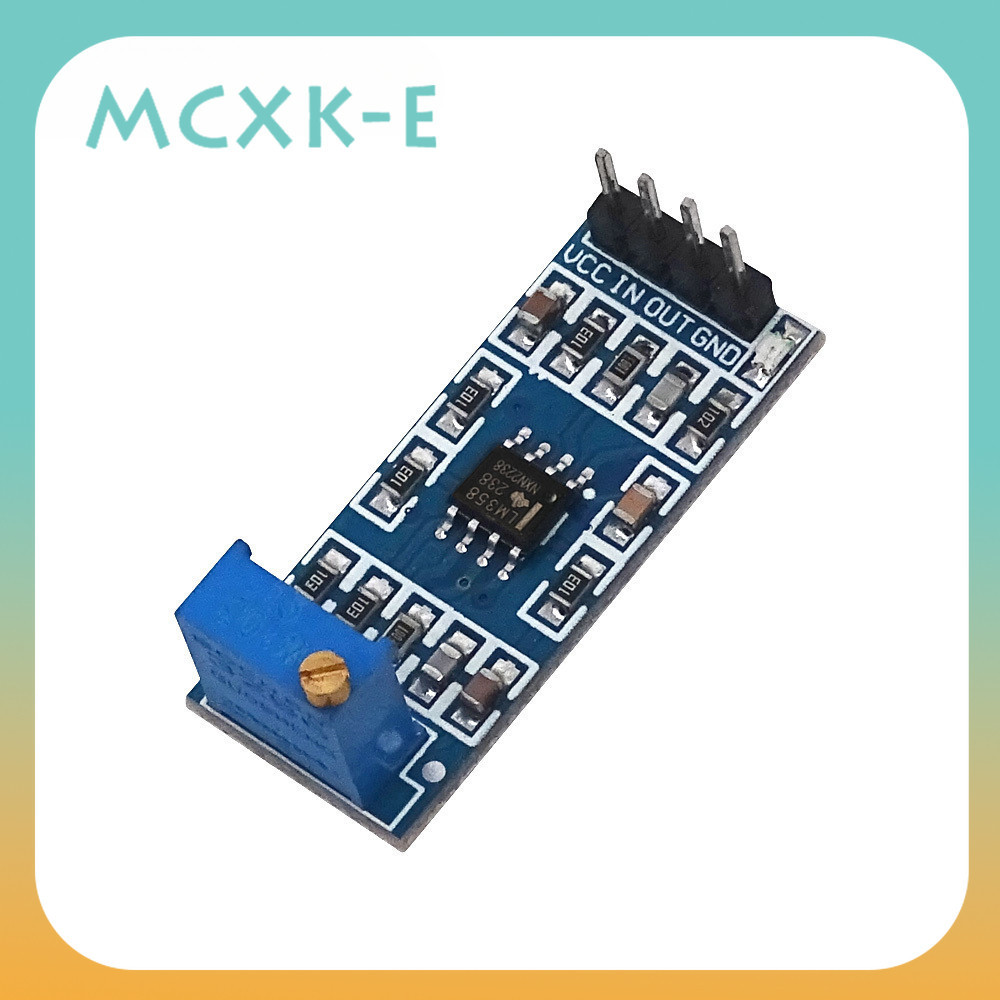 Mcxk-e LM358 โมดูลขยายสัญญาณ LM358 100 เท่า