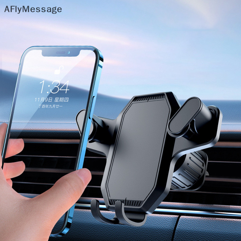Afl ที่วางโทรศัพท์ในรถยนต์ แรงโน้มถ่วง สําหรับรถบรรทุก ยานพาหนะ ช่องระบายอากาศ คลิปยึด GPS รองรับ Iphone Android สมาร์ทโฟน TH