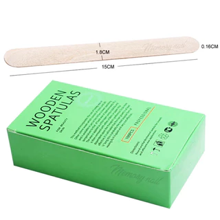 (กล่องเขียว 100ชิ้น) ไม้พายปาดแว๊กซ์ ไม้ปาดแว็กซ์กำจัดขน สำหรับใช้กับ แว๊กขน แว๊กซ์น้ำตาล น้ำผึ้ง แว๊กน้ำ