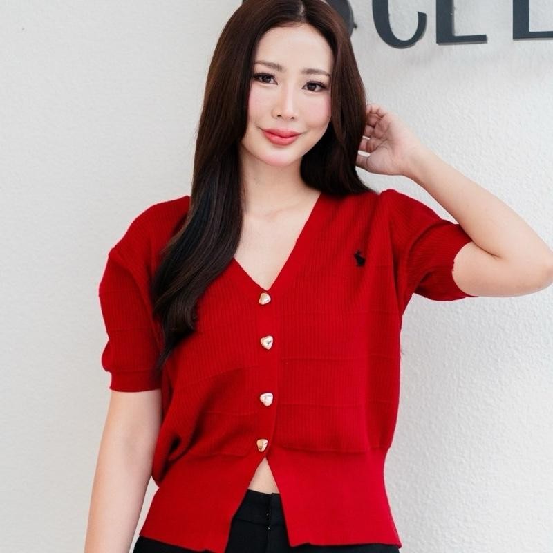 #ป้าย MATINEE เสื้อคาร์ดิแกนไหมพรมสั้น รุ่น M1684 สีขาวมุก - Clothing, Women, ผู้หญิง - รูปที่ 3