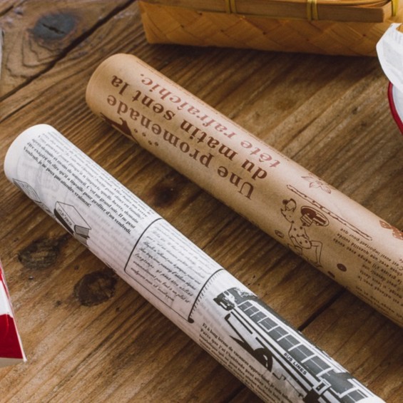 [[New Collection] Kaulus Baking Cooking Paper vintage Motif 8m Baking Paper Food Cover - สีขาว