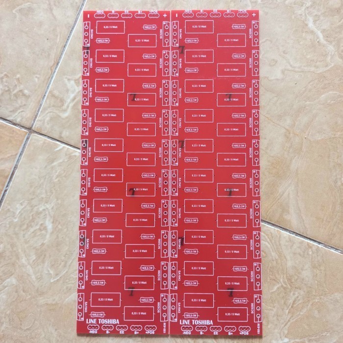 PCB TR FINAL 2U ขนาน 10 ทรานซิสเตอร์ toshiba 5200 c5200 pertinax pertinax Fashar electro 2