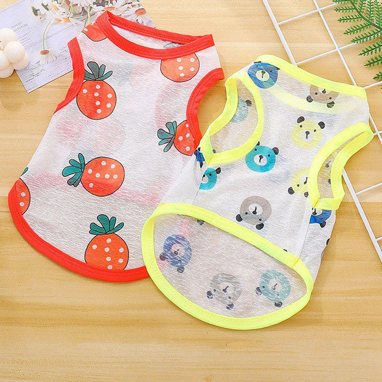 7 สีขนาด XS-5XL เสื้อผ้าสัตว์เลี้ยงฤดูร้อนใหม่สําหรับสุนัขและแมวกระต่าย - รูปที่ 3