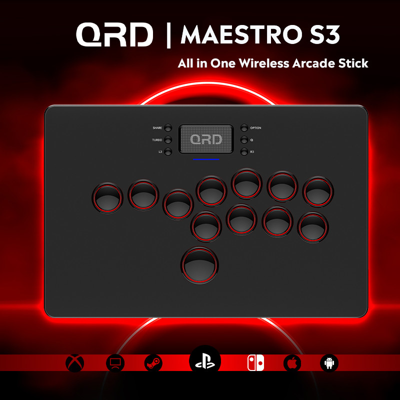 Qrd Maestro S3 Wireless Hitbox สําหรับ PS5/PS4/PS3/Switch/Xbox/Steam/PC/IOS/Android all in one Arcad