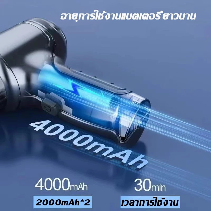 เครื่องดูดฝุ่นพกพาไร้สาย สำหรับรถยนต์และในบ้าน thumbnail 5