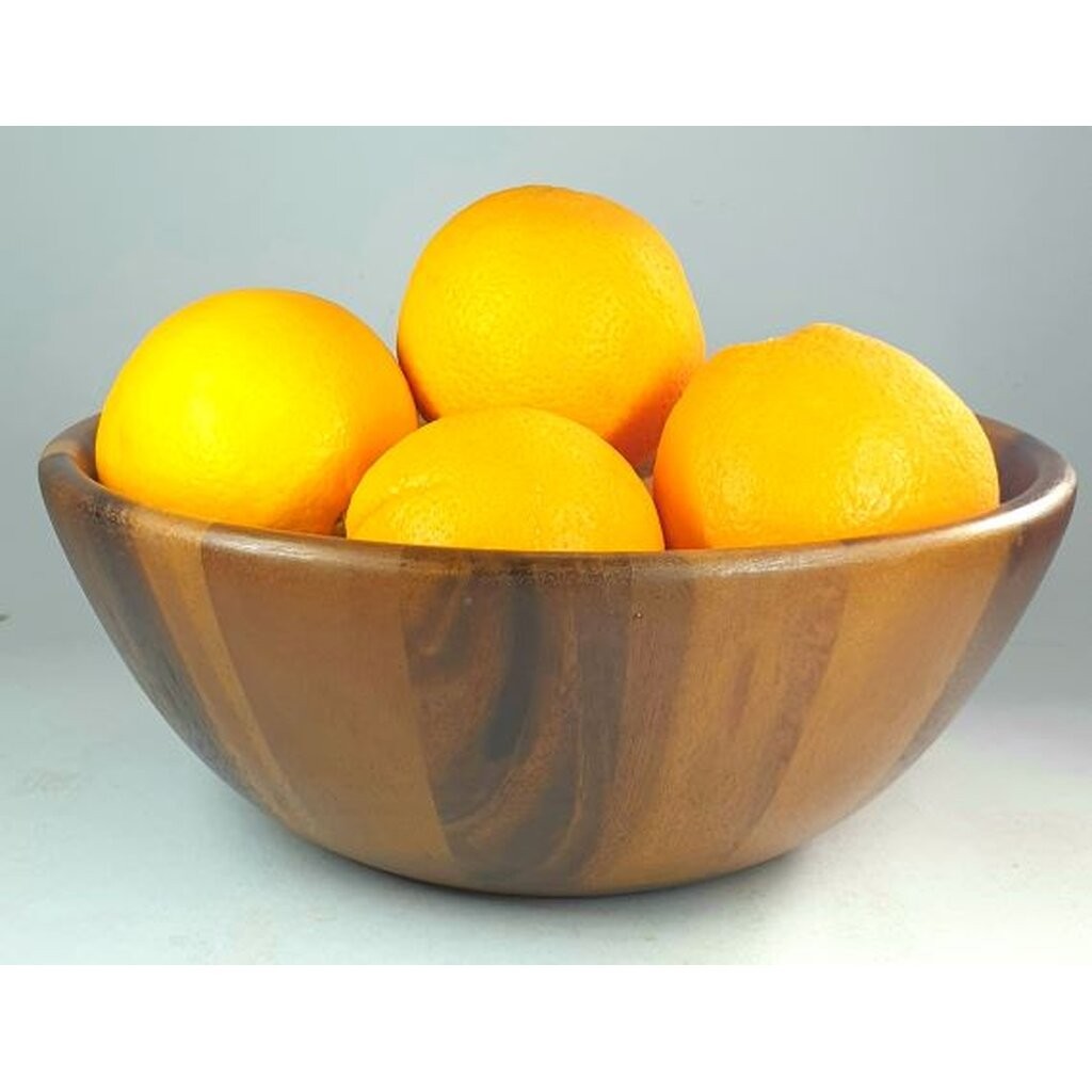 MINIWOOD ชามไม้ โบว์ลไม้ ขนาดโต 10 นิ้ว