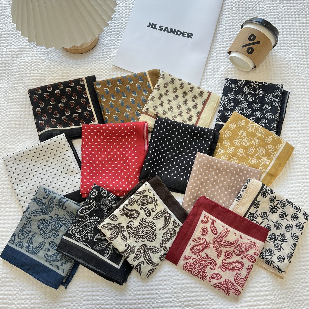 ผ้าพันคอมัลติฟังก์ชั่นผ้าฝ้ายผ้าพันคอ HeadScarf Hairband 55x55 ซม.