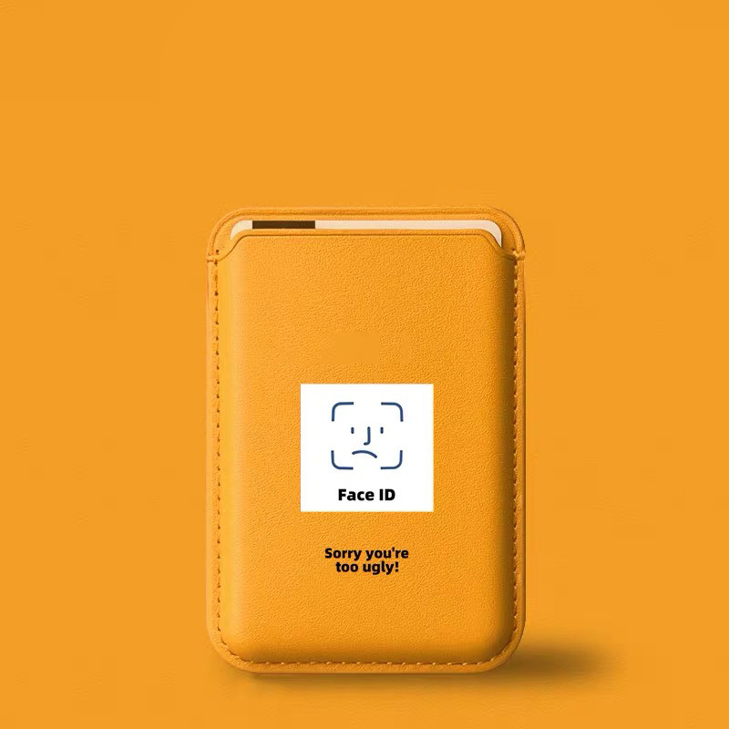 Simple id emoji กระเป๋าสตางค์ผู้ถือบัตรสําหรับ iPhone 15pro 15promax 14 14promax 14 Pro 16 16plus 16 Pro Max