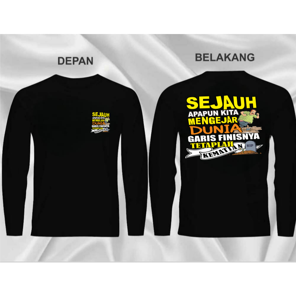 เสื้อยืดหน้า Whats Whats We Chasing the world เสื้อผ้าผู้ชาย เสื้อแขนยาว dty