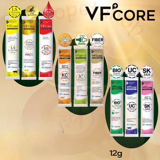 VFcore (1ซอง)(12g) ขนมแมวเลียแบอาหารเสริมแมว L-Lysine เสริมภูมิ/RB บำรุงเลือด/JC บำรุงข้อต่อ/Feline Vitality