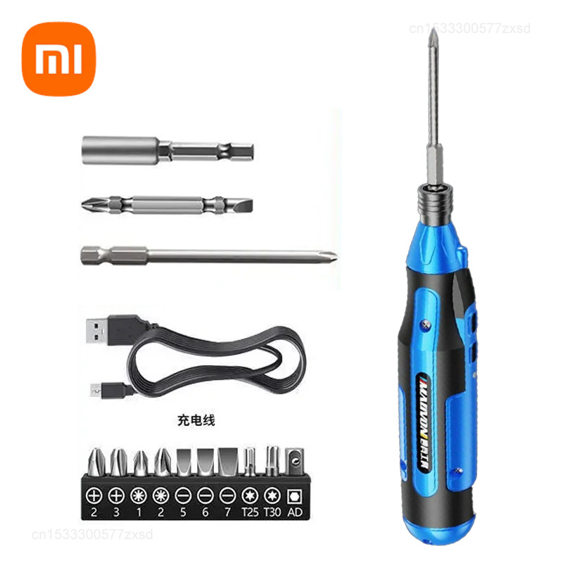 Xiaomi ไขควงไฟฟ้า แบบชาร์จไฟ ขนาดเล็ก ครัวเรือน เต็มรูปแบบ ไขควงไฟฟ้าอัตโนมัติ เครื่องมือซ่อมไขควงไร้สาย