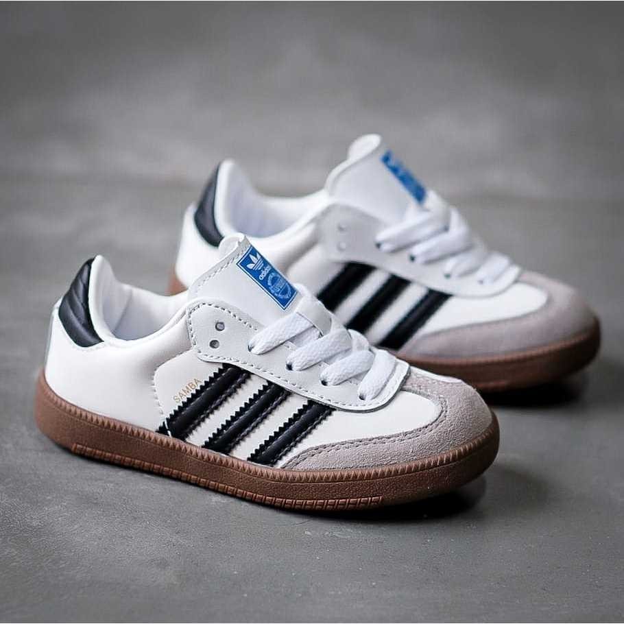 Adidas Samba White Black Gum Kids Original | รองเท้าผ้าใบเด็ก ลำลอง
