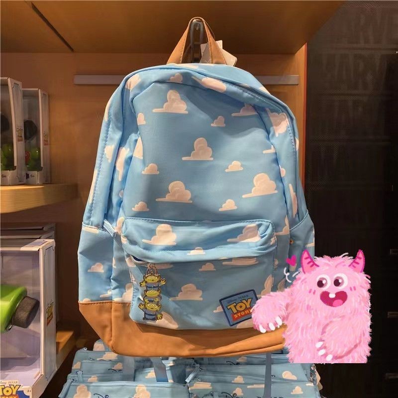 กระเป๋าเป้ สะพายหลัง ลาย Disney Toy Story สไตล์เกาหลี-ญี่ปุ่น เหมาะสำหรับนักเรียนมัธยมต้น แฟชั่นและความเป็นใหม่ สูงสุด โอออท์ สักพื้น สวยงามทุกมุมมอง