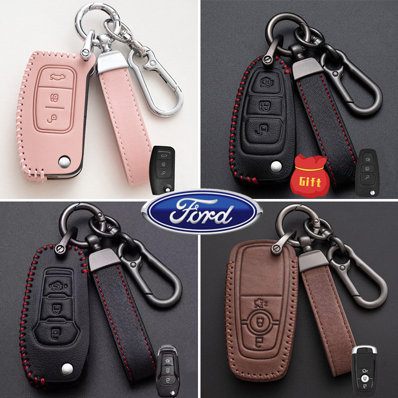 เคสกุญแจรีโมทรถยนต์ เคสกุญแจรถยนต์ Ford Ranger XLT Everest Figo ปลอกกุญแจรถยนต์ Ford Raptor Titanium Wiretrak Everest Ranger พวงกุญแจรถยนต์ Ford Fiesta Ecosport