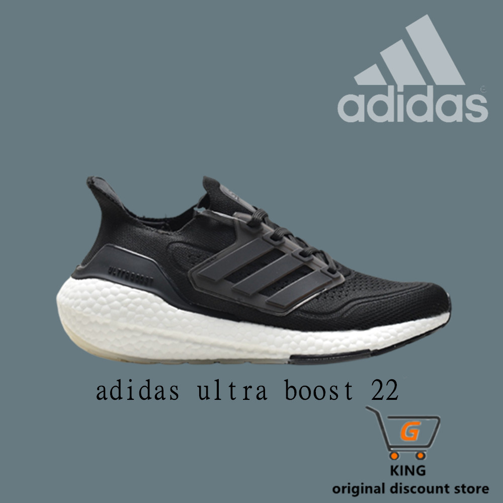 Adidas AD Ultra Boost 2021 "White Clear Blue" UB2021 version sock style knit upper casual sports jogging shoes
