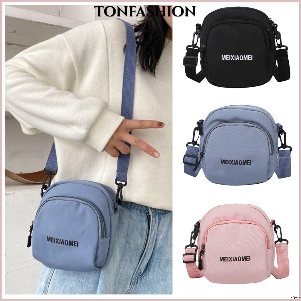 Tonfashion กระเป๋าสะพายไหล่ กระเป๋าสตางค์ ใส่โทรศัพท์มือถือ นิ่ม