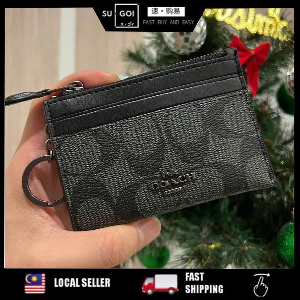 Coach CARD HOLDER CREDIT CARD HOLDER ที่ใส่บัตรแบรนด์ ที่ใส่บัตรคุณภาพ ที่ใส่บัตร 1