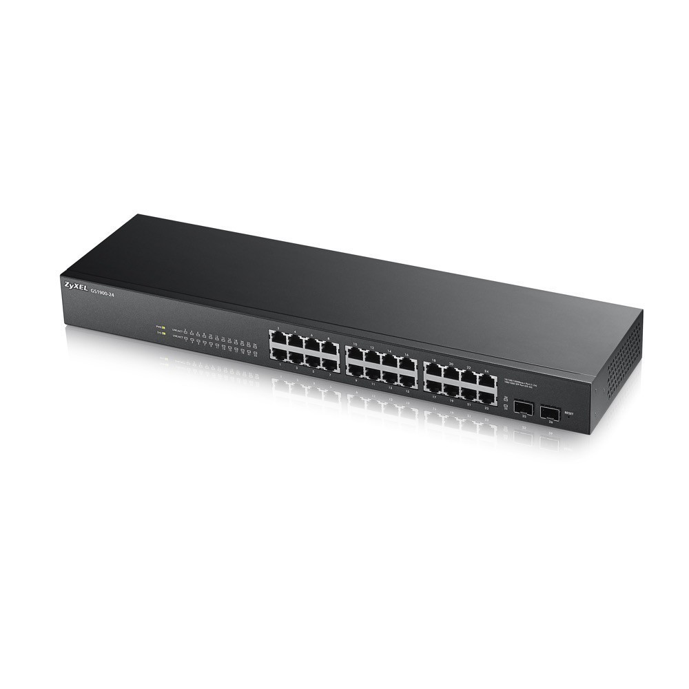 ZYXEL GS1900-24 พอร์ต + 2 SFP GbE Smart Managed Switch สวิตซ์