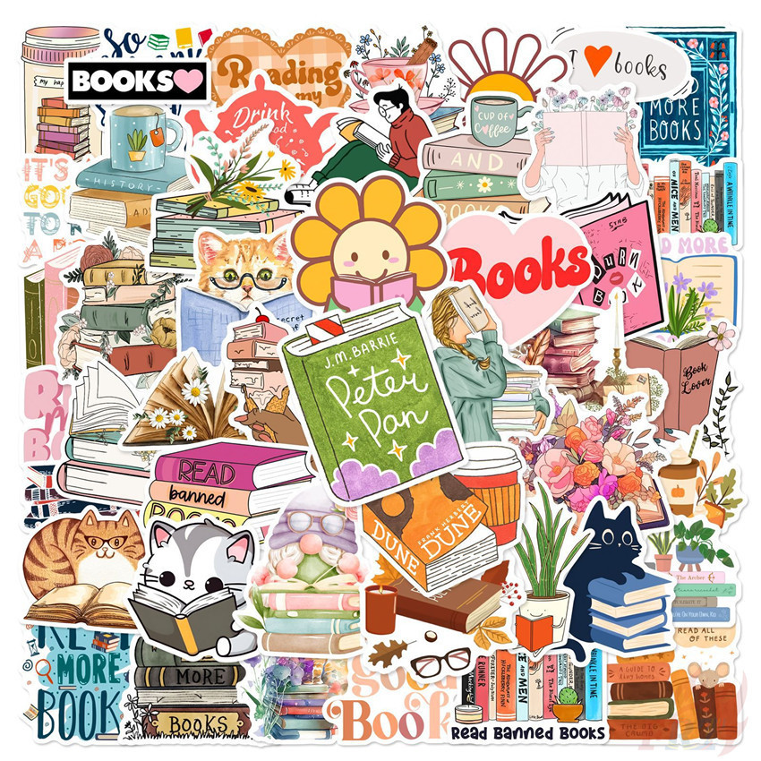 ❉ สติกเกอร์ ลายตลก Reading Series 02 สําหรับตกแต่ง ❉ สติกเกอร์แฟชั่น กันน้ํา DIY 50 ชิ้น/เซต