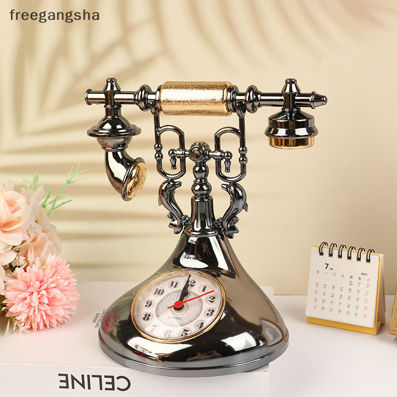 [FREG] นาฬิกาปลุกตั้งโต๊ะ สไตล์เรโทร สําหรับตกแต่งบ้าน ห้องนอน โต๊ะข้างเตียง FDH