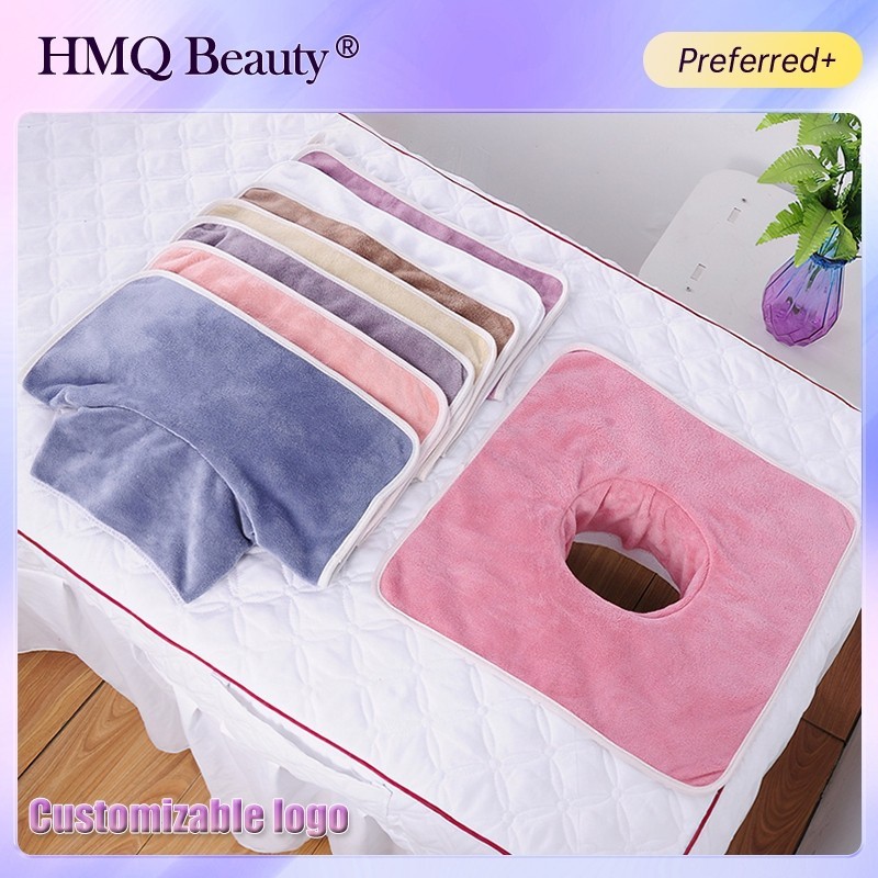 ผ้าคลุมเตียง ผ้าขนหนูไฟเบอร์ แบบหนา ขนาด 35x35 ซม. สําหรับนวดสปา ร้านเสริมสวย