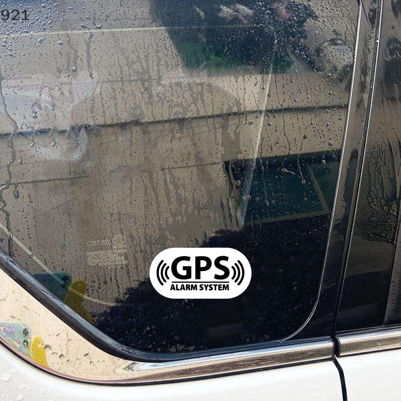 Nuannuaaaa สติกเกอร์ไวนิล GPS กันน้ํา เตือนภัย สําหรับติดตกแต่งรถยนต์ รถบรรทุก ยานพาหนะ รถมอเตอร์ไซด์